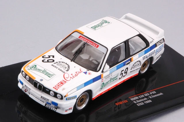 Miniature BMW M3 E30 ETCC 1988 - IXO 1/43 - Blanche - Neuve