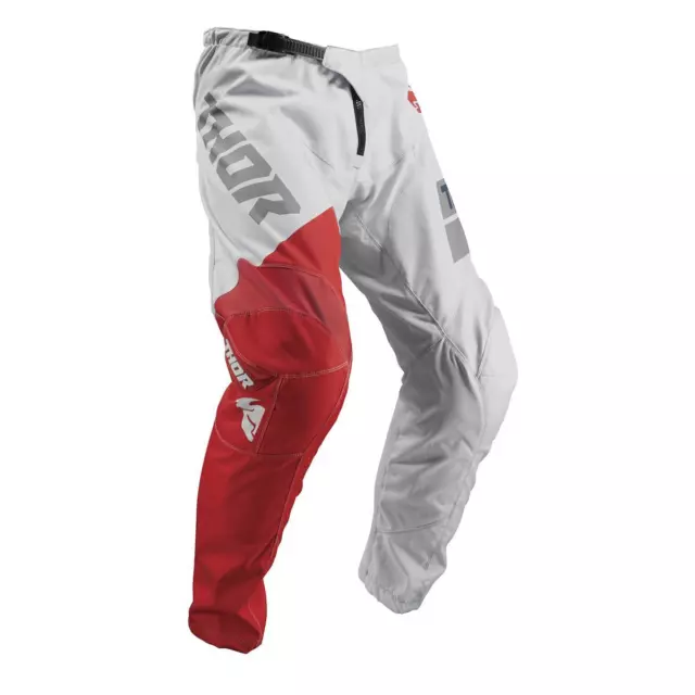 THOR SECTOR 2019 Pants SHEAR Grey/Red Adult MX Offroad *NEW* Motorbike MOTO