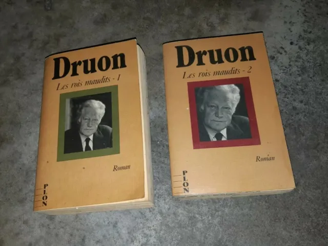 les rois maudits l'intégrale Maurice Druon Vol 1 et 2 Plon