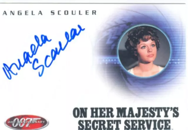 James Bond 40th Anniversary Autograph Card A20 Angela Scouler