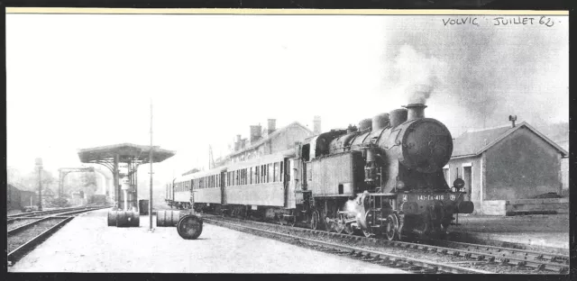 1989  --  Train Vapeur En Gare De Volvic En Juillet 1962 . 3Y342