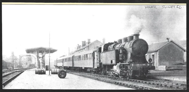 1989  --  Train Vapeur En Gare De Volvic En Juillet 1962 . 3Y342