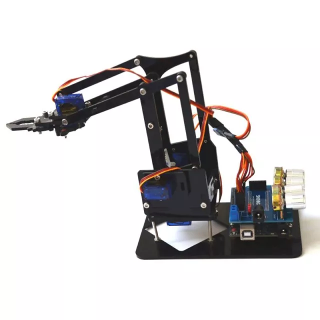 DIY Acrylic Robot Arm Robot Claw for Kit 4DOF Mechanical Grab Manipulator f 3