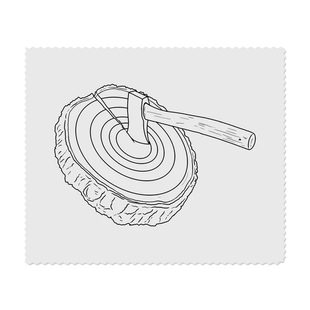 2 paños de limpieza de lentes/gafas de microfibra ""objetivo de lanzamiento de hachas"" (LC00019567)