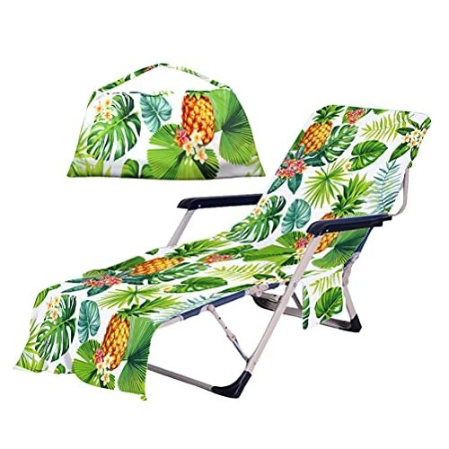 Chaise Lounge Cover,Beach Chair Towel,Leopard Beach Towel for Pool Chairs and