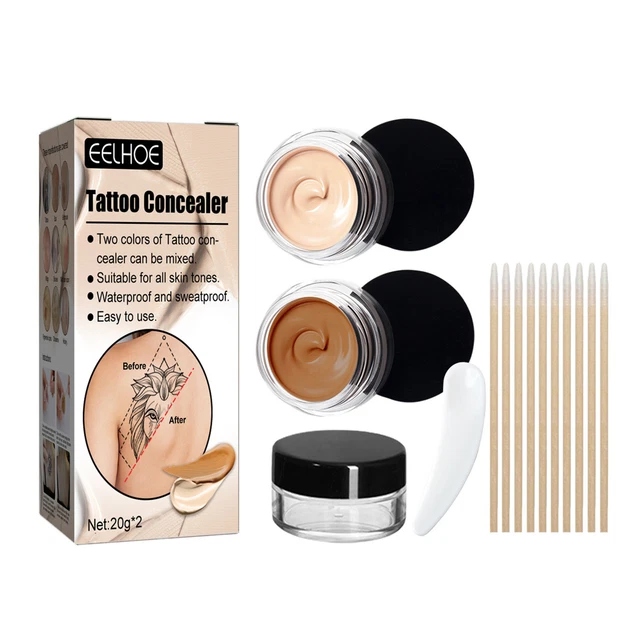 4 pz correttore pelle 40 g delicato rinfrescante due tonalità correttore trucco naturale