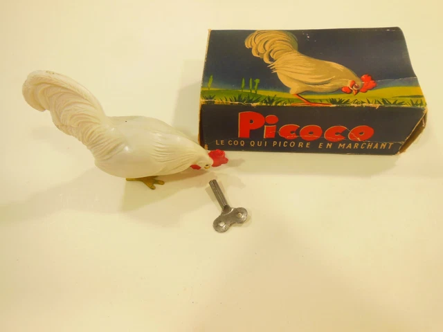 Ancien Jouet Mécanique Gégé – Grenouille En Bakélite, France 1940/50, état D'origine