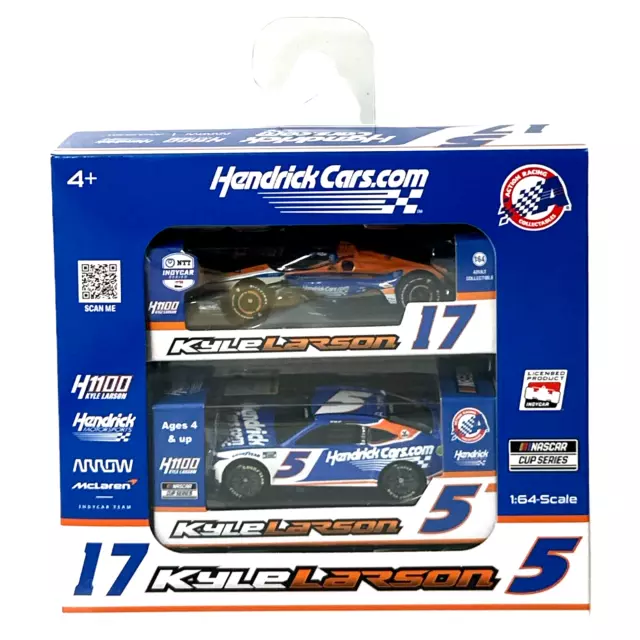 2024 Action 1/64 Kyle Larson NASACR & Indy Car Set Hendrickcars.com