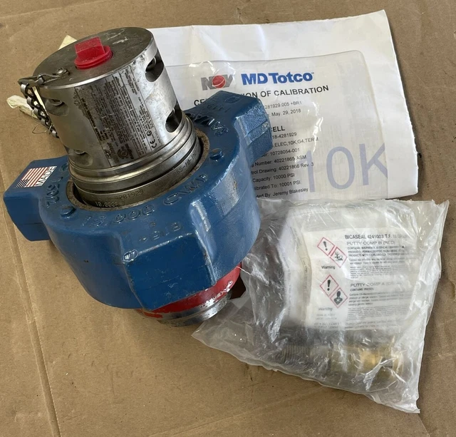 MD TOTCO PRESSURE Transducer 420mA 10000 PSI 10K + Hammer Union 2" Fig