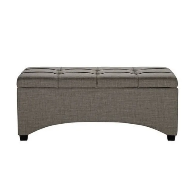 Better Homes & Gardens Pintucked Storage Bench Bedroom Storage Home Decor, Taupe