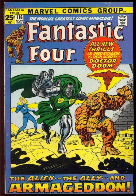 Fantastic Four #116 High Grade Bronze Age Superhero Marvel Comic 1971 VF-
