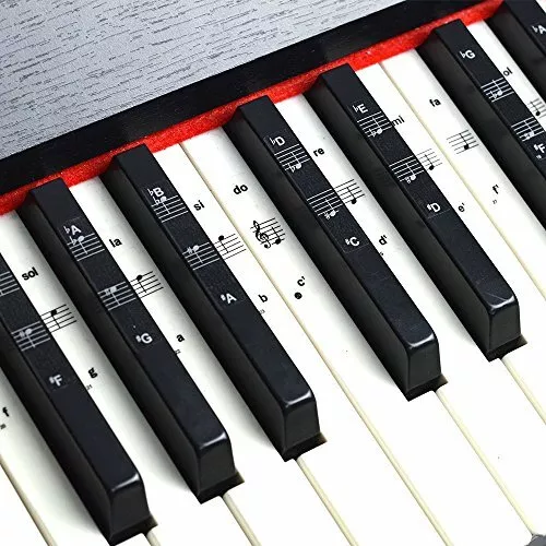 88 touches amovible piano clavier notes étiquettes réutilisables