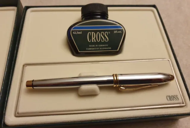 Vintage Cross Townsend Fountain Pen & Ink Set. BMW Letters. Made In Germany.