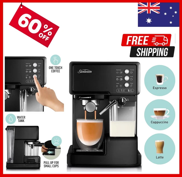 SUNBEAM EM5000 CAFE Barista Automatic Milk Coffee Machine Stainless