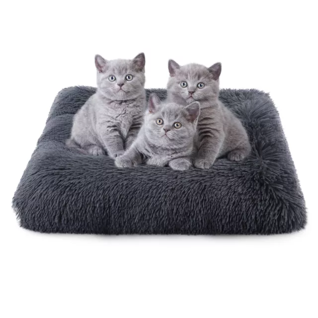 Plush Dog Cat Bed Pet Crate Mat Soft Warm Puppy Kennel Cuddler Cushion Pillow
