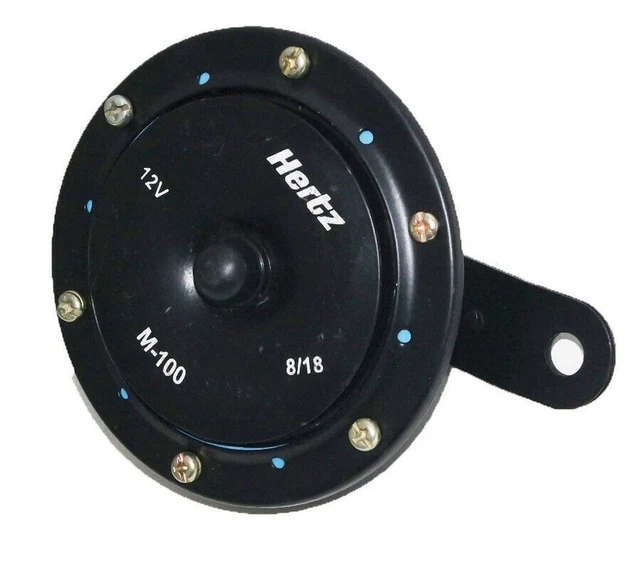 Universal Electric Vibrating Black 12 Volt Water Spray Proof Tractor Horn