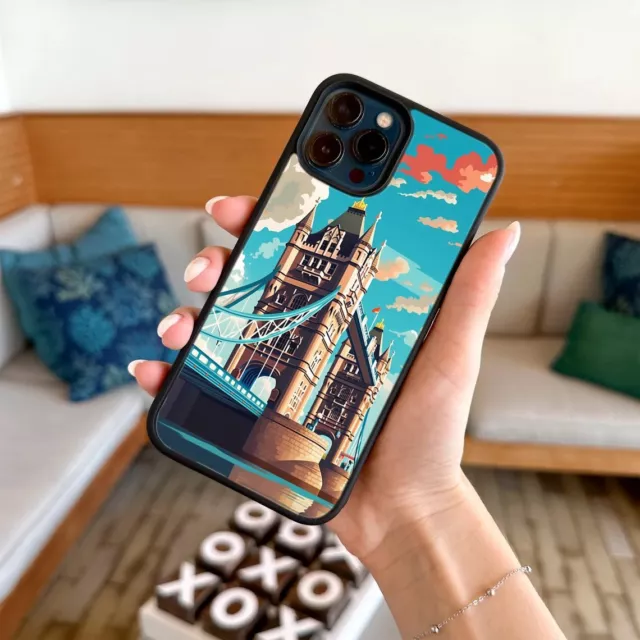 Tower Bridge London Anti-fall Case For iPhone 14 15 11 12 13 X XS XR Max