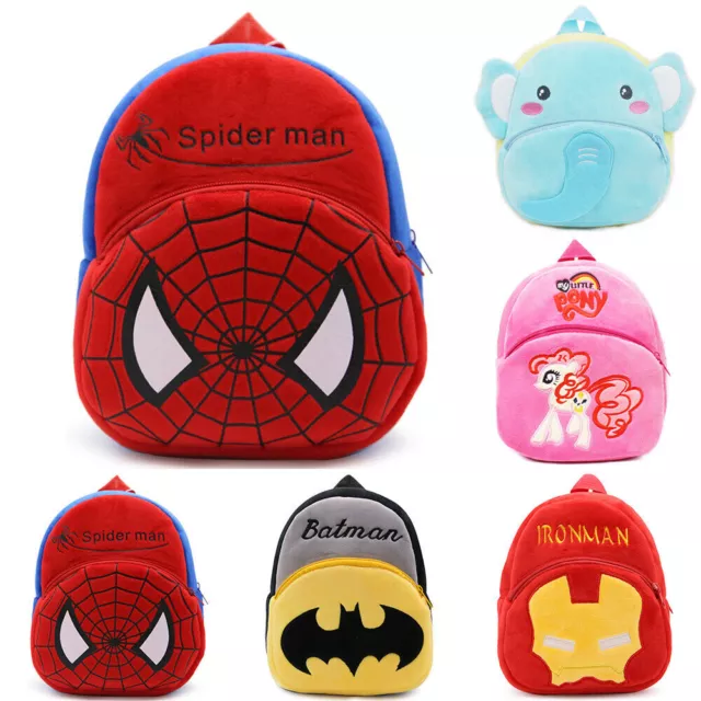 Toddler Kid Cartoon Soft Plush Backpack Small Mini School Book Bag Kindergarten