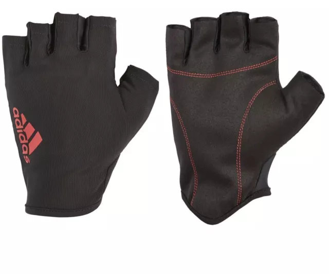 adidas Half Finger Weight Lifting Gloves Training Gym Exercise Fitness R153