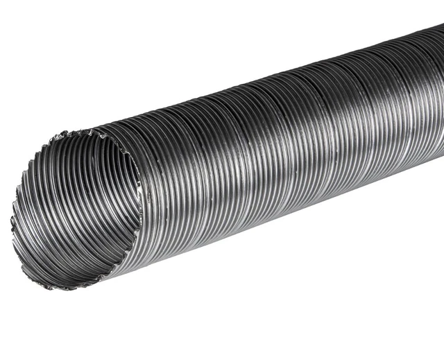 Acier Inoxydable Flexible Conduit Doublure 100mm/0.5m Cheminée Tuyau Connecteur