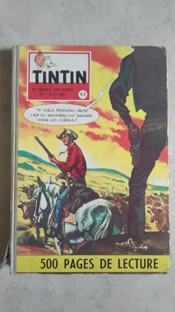 Recueil du Journal de Tintin album N°43 1960 numéros 586 à 595