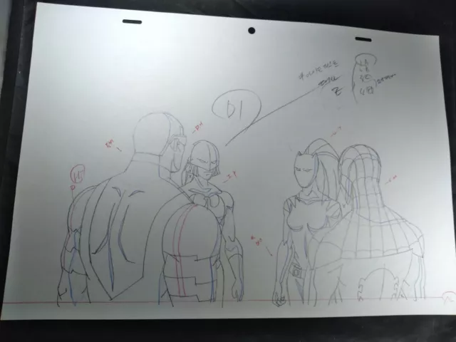 Marvel animation cels Production Art Marvel Comics ULTIMATE SPIDERMAN GROUP SHOT