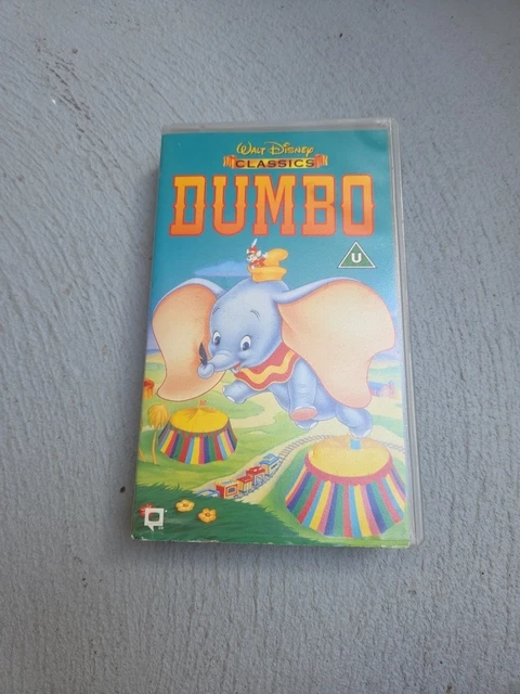 Dumbo Rko DISNEY DUMBO VHS CASSETTE Video Tape 1941 Casey Jr RKO Radio Pictures ...