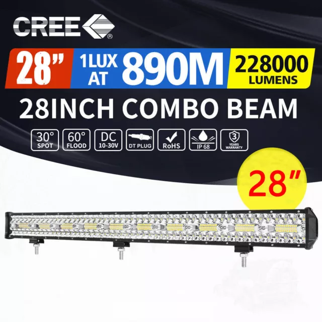 28 Inch CREE LED Light Bar 4WD 4x4 Car Automotive Offroad Vehicle Lighting