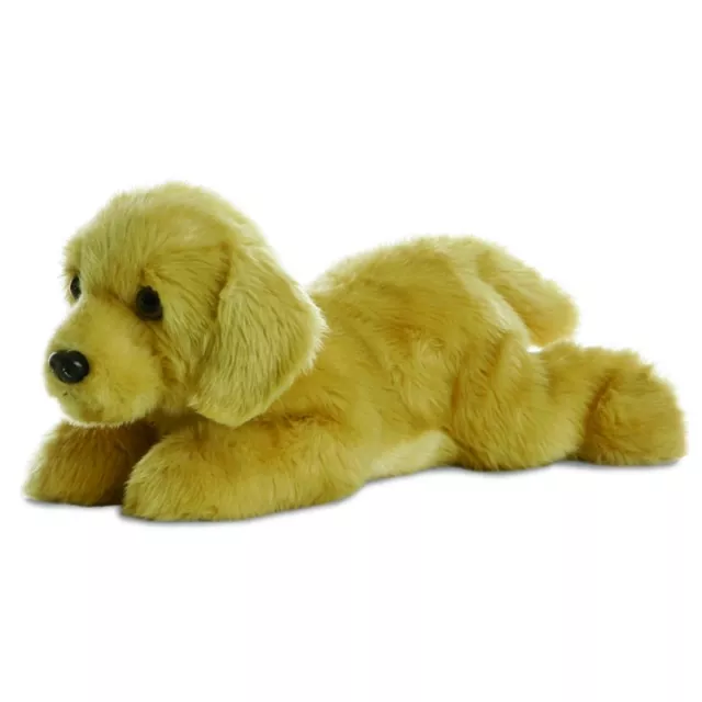 Golden Labrador Soft Teddy Bear Toy Aurora Flopsies Plush Cuddly 12" Dog Kids