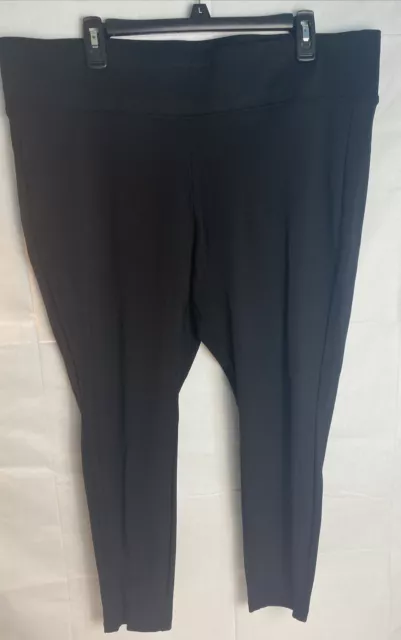 Torrid Women's Plus Sz 2X Pixie Pants Black Leggings W40 Pull-on Stretch Cropped