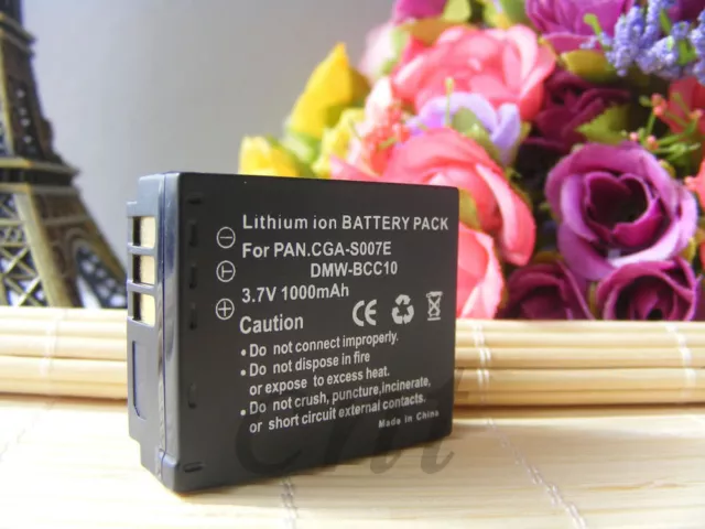 CGA-S007e Battery for Panasonic Lumix DMC-TZ1 TZ2 TZ3 TZ4 TZ5 TZ11