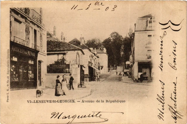 CPA VILLENEUVE-St-GEORGES Avenue de la République (869742)