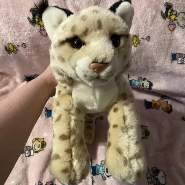 Animal Alley Toys R Us Spotted Lynx Leopard Plush Stuffed Animal 15” Realistic