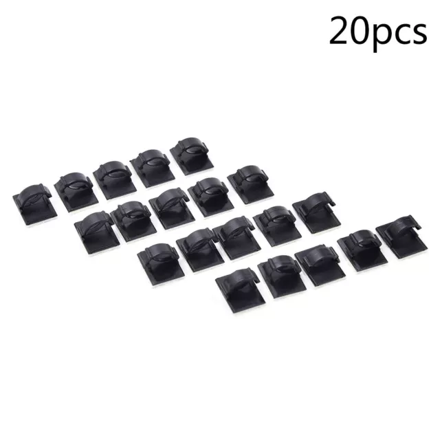 20 pz clip adesive per cavo auto avvolgitore cavo filo a goccia cravatta scrivania cavo a parete bloccaggio*/t