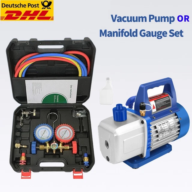 Vakuumpumpe 4CFM 1/3HP Unterdruckpumpe - 220 V 50 Hz 1720U/min Refrigerant Vacuum Pump,Verteiler-Manometer-Set für Klimaanlage Kfz-Kühlsystemen Vakuumpumpe 4CFM 1/3HP Unterdruckpumpe - 220 V 50 Hz 1720U/min Refrigerant Vacuum Pump,Verteiler-Manometer-Set für Klimaanlage Kfz-Kühlsystemen