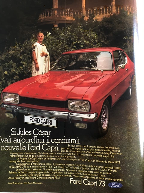 Vintage Advertising Advertising - AUTO FORD CAPRI 73 - September 1972