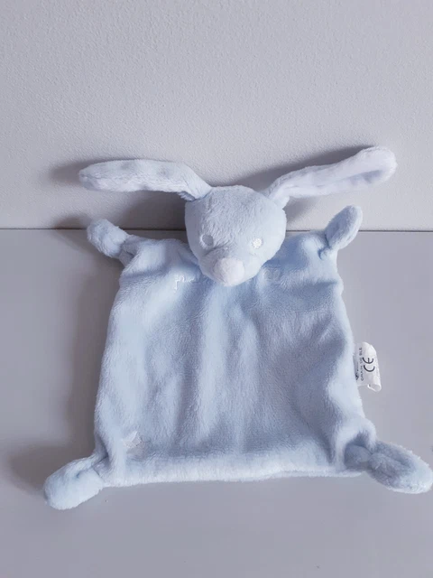 Grain de blé doudou plat lapin bleu