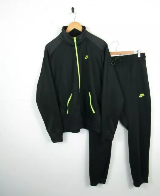 ENSEMBLE DE SURVÊTEMENT complet homme Nike Tech polaire jaune noir  vêtements de sport taille grande EUR 58,69 - PicClick FR