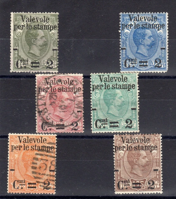 ITALIE: SERIE COMPLETE DE 6 TIMBRES NEUF*/o N°46/51 Cote: 110,00 €