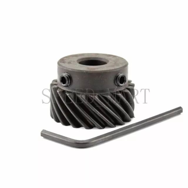 1M-20T Metal Spiral Bevel Wheel Motor Gear 90° Angle Gearing 20 Tooth Bore 10mm