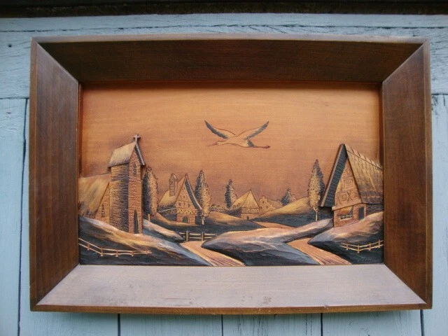 Tableau vintage bois