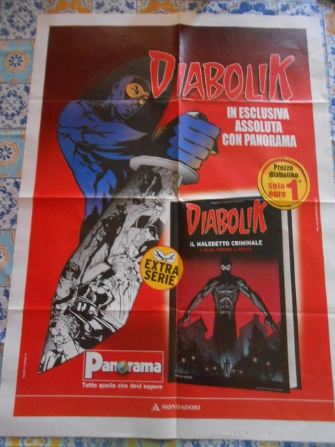 POSTER locandina edicola-DIABOLIK il re del terrore il remake n.1-cm.62x86