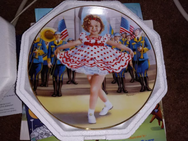shirley temple danbury mint  "Stand up and cheer" plate