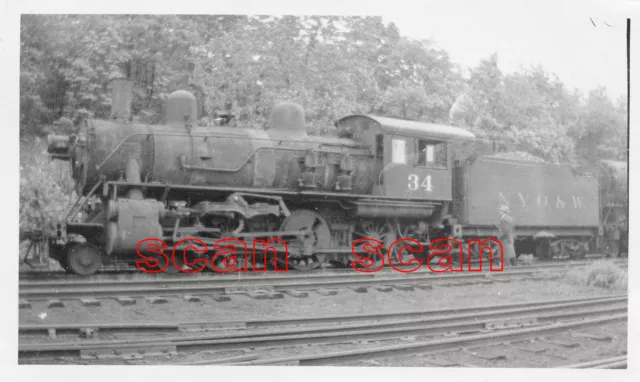 2B878 RP 1940s NYO&W ONTARIO & WESTERN RAILROAD 460 LOCO 34 MIDDLETOWN