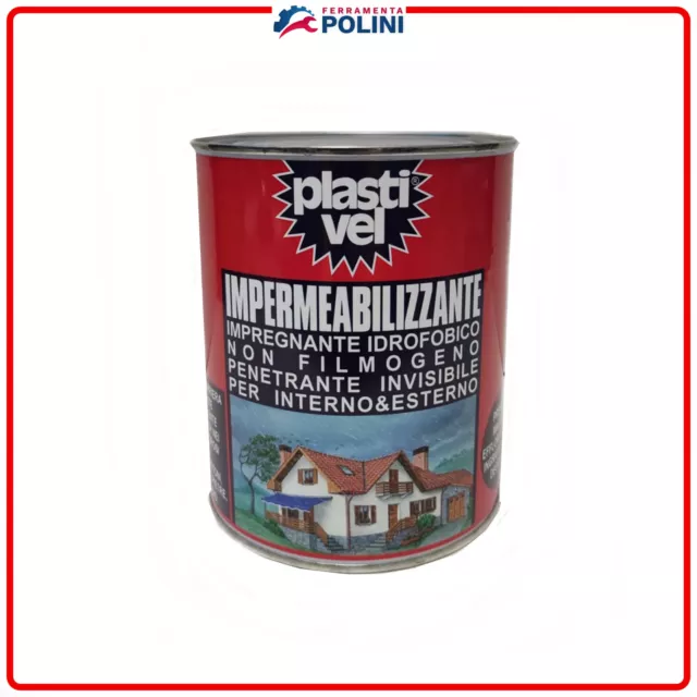 PLASTIVEL Impermeabilización Impregnación Idrofobico 1000ml Invisible Y Incoloro