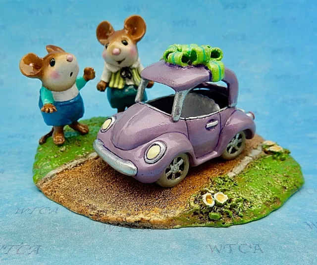 Wee Forest Folk DREAM RIDE, M-454x, Mouse Expo 2017, Boy & Dad Mouse, First Car