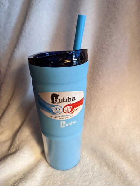 Bubba Stainless Steel Insulated 24 Oz Envy Tumbler with Lid Blue Hot/Cold - NEW!