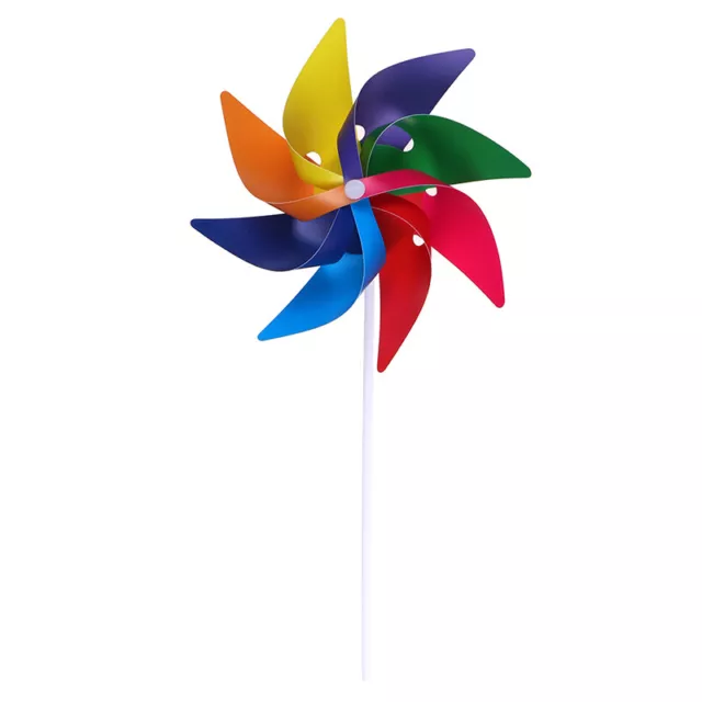 Lovely handmade windmill garden party outdoor wind spinner ornament kids toyEL