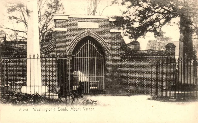 Postcard Washington's Tomb Mount Vernon, Virginia