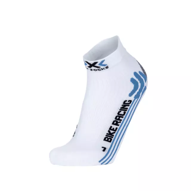 X-Socks Socken Bike Racing Lady weiß/blau Gr.35/36